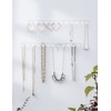 Heesch Necklace Holder, Acrylic Necklace Hanger, Wall Mount Necklace Organizer,