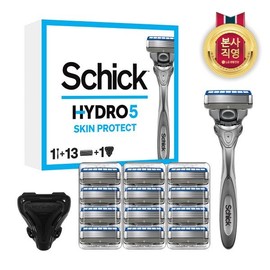 (LG Household & Health Care) Chic Hydro 5 Skin Pro Razor (13 blades + razor + 1 cover) / (엘지생활건강)쉬크 하이드로5 스킨프로 면도기 (날13입+면도기+커버1)