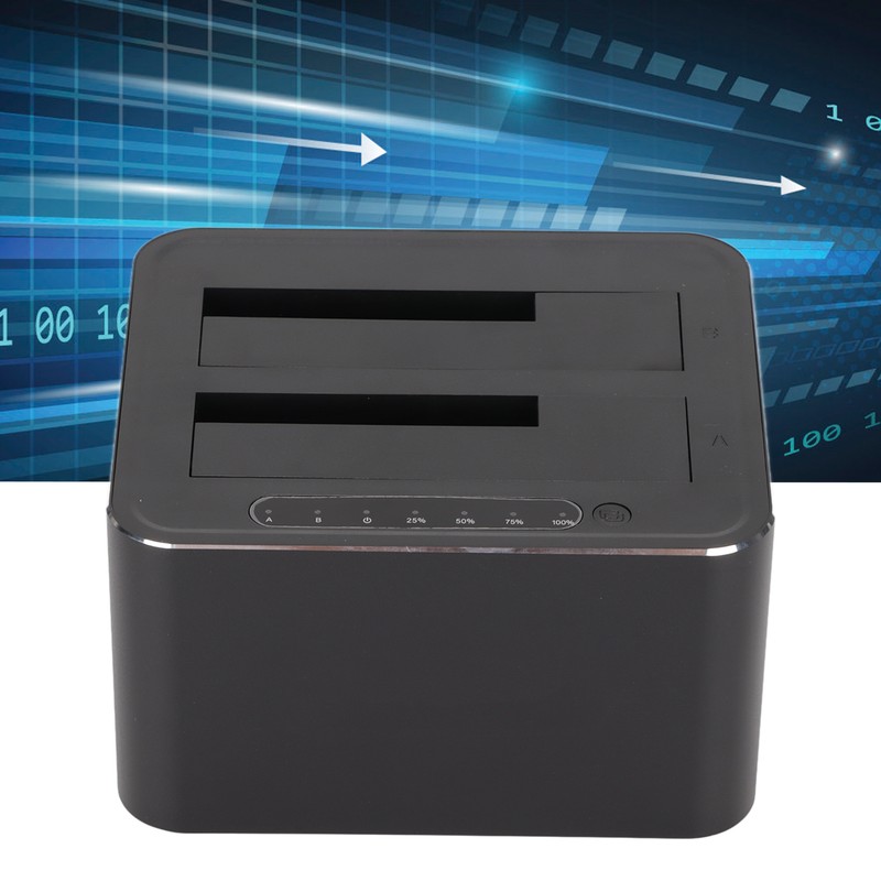 Hard Drive Docking Station USB3.0 Aluminium Alloy 7+15Pin SATA 5Gbps