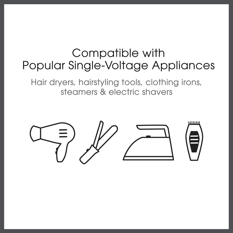 Conair Voltage Converter and Universal Travel Adapter, European Travel Plug