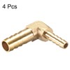 sourcing map Hose Adaptor Brass 90 Degrees 10 mm to