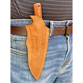 Aj Sanity Knife Sheath Leather Knife Sheath Fixed Blade Knife Sheath Outdoor Hunting Knives Holster