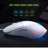 PoseiTun Wired Mouse with Ergonomic Design Silent USB Computer Mice