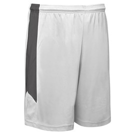 CHAMPRO Men's Standard Dagger Basketball Shorts, White, Charcoal