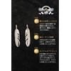 Gorokuro 925 Silver Feather SV Feather Top Silver Pendant 1