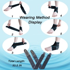 QWLEYCHN （1Pair） High Elasticity Ankle Brace Best Support for sports,achilles tendonitis brace，Achilles Brace with Plantar Fasciitis Relief，Foot and Ankle Brace High Elasticity Unisex ，Gray(1 Pair)