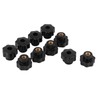 10Pcs M6 Female Thread Star Knobs Plastic Wingnuts Knobs Universal