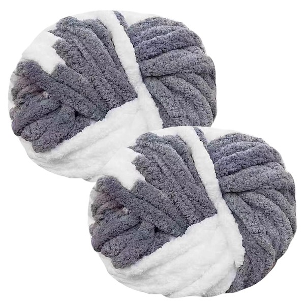 MeYuxg 2 x 250 g Thick Wool Yarn Knitting Yarn,