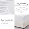 Aisbo Double Fitted Sheet White - Extra Deep Pocket Bed