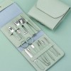 SH106 Manicura Y Pedicura Acero Inox 12pcs Portátil Set Manicura