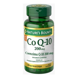 Natures Bounty CoQ10, Salud del corazn y envejecimiento saludable, suplemento diettico, 200 mg, 45 cpsulas blandas de liberacin rpida                 