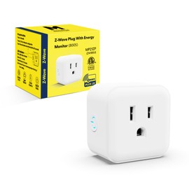 Minoston 800 Z-Wave Plug with Energy Monitoring, Z-Wave Plus Mini Outlet Built-in Repeater Range Extender, Z-Wave Hub Required, Alexa and Google Assistant Compatible (MP21ZP)