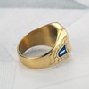 Blue Masonic Freemason Ring, Blue Lodge Masonic Ring for Men,