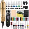 Wireless Rotary Tattoo Pen Kit for Body Art Practice –