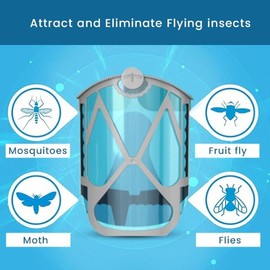 8-Pack Flying Insect Cartridges Refills for Indoor Use - Compatible with Plug-in Light Refill M364 - Capture Fruit Flies, Gnats and Houseflies