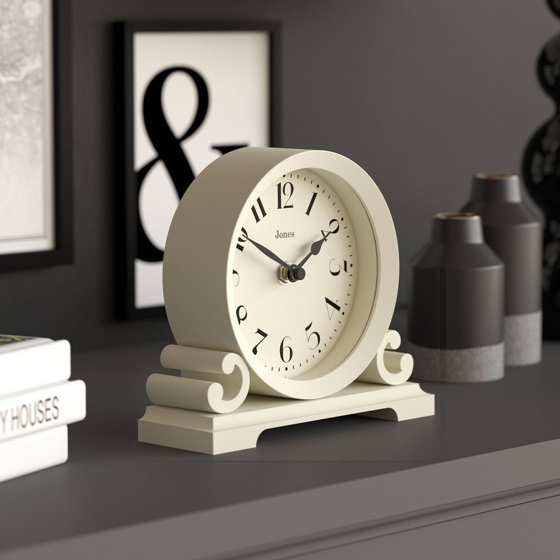 JONES CLOCKS® Saloon Mantel Clock | Small Traditional Double Scroll