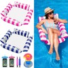 FALUCKYY 2 Pack Pool Float Water Hammock, 4-in-1 Inflatable Pool