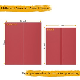 AKONEGE 3PCS Small Trifold Poster Board 21" x 14" Red Tri Fold Presentation Boards, Corrugated Cardboard Picture/Project Display Boards for Event, Exhibitions, Business, School Project, Science Fair