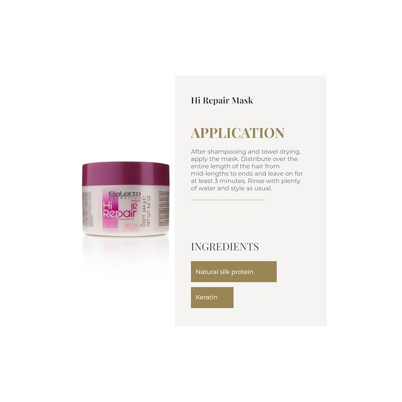 Salerm Hi Repair Mask With Silic Protein Complex 02, 8.6