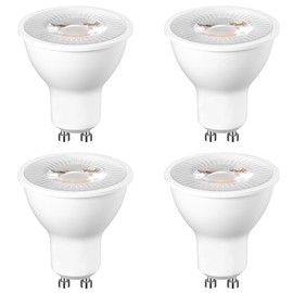 FEMILA GU10 LED Bulb 5W, 4000K Cool White 360 Lumens, Non-Dimmable GU10 Bulb Replacement for Track Lighting, 5 Pack, 4FGU10-4K-5PK