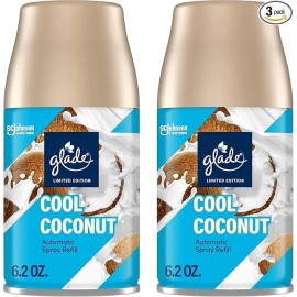 Glade 2PK Glade Automatic Spray Refill,Cool Coconut,Scente