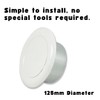 Invero® Universal Metal Round Ceiling Air Extract Valve Vent Cap