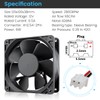 Wathai 2Pin 120mm x 38mm Brushless Cooling Case Fan 12V