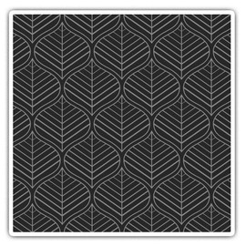 2 x 10cm Square Vinyl Stickers - Geometric Leaves Pattern Autumn Decals 42922