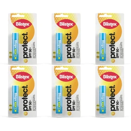 Blistex Ultra Lip Balm with SPF 50 Plus Lip Protection from UVA and UVB Rays, 4.25 g (6 Pack)