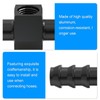MEANLIN MEASURE 4PCS Black 1/2" Fuel Line Fuel Pressure Adapter,