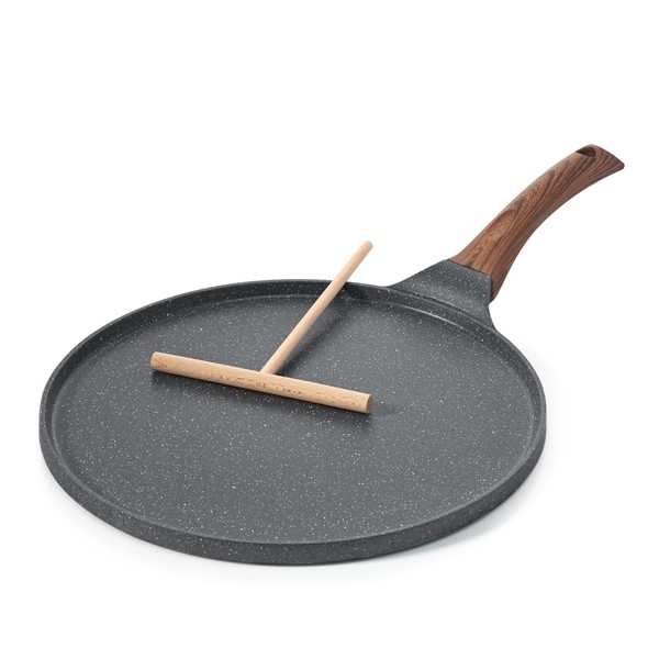 SENSARTE Nonstick Crepe Pan, Swiss Granite Coating Dosa Pan Pancake