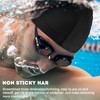 Kinwor Fabric Swim Cap for Men Women Adult, High Elasticity
