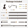 Zeerobee Curtain Rods for Windows 48 to 84, 1 Inch