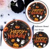 24 Pcs Happy Halloween Party Disposable Paper Plates Cute 9
