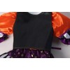 Making Believe Girls Funky Orange, Black and Purple Striped Witch