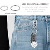 MUQIDA 50PCS Split Key Ring, 1.25 inch 32mm Heavy Duty