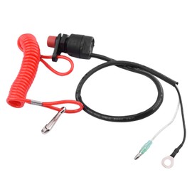 Boat Engine Motor Kill Stop Switch,Outboard Engine Ignition Emergency Kill Stop Switch,Cut Off Lanyard Tether Stop Switch for All Outboard Motors