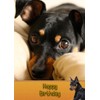 Miniature Pinscher Dog Birthday Card