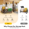 Yofidra Kitchen Sink Caddy: Sink Sponge with Instant Drying Stone,