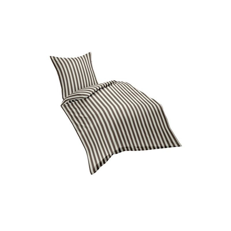 Fleuresse Riva Feingewebe-Bettwäsche, taupe, 135 x 200 cm