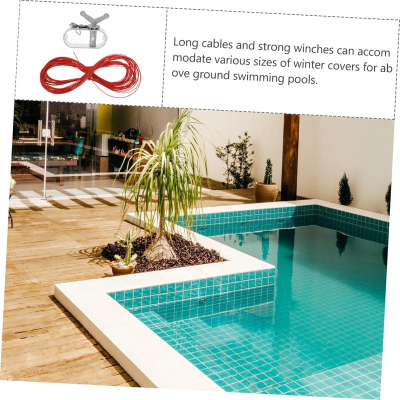 BESPORTBLE 1 Set Heavy Duty Winter Pool Cover Winch with