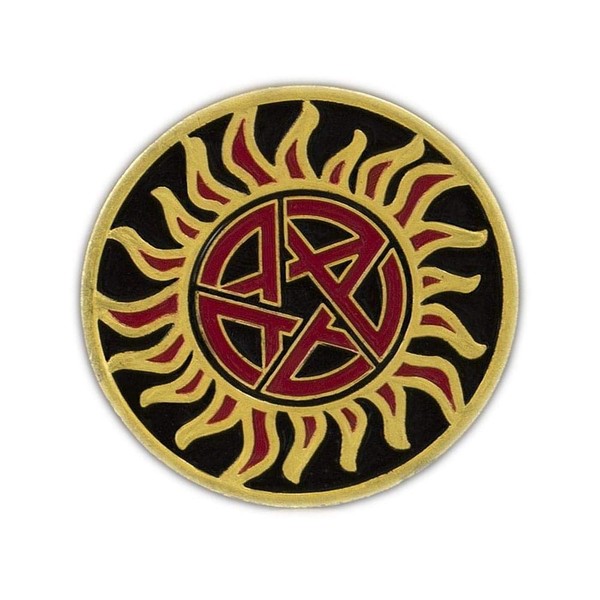 QMx Supernatural Hunter Challenge Coin, Multi-Colored, 5"