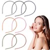 Tedux Thin Headbands, 7 Colors 4mm Skinny Headbands, No Slip