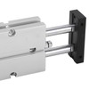 Air Cylinder Pneumatic 2 Piston Rod 2 Shaft Double Action