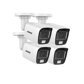 ANNKE 4 Pack Add-On 3K Super HD Smart Dual Light Color Night Vision Security Camera, 4-in-1 CCTV Surveillance Camera with Built-in Mic, IP67 Weatherproof for Outdoor Indoor Use, Easy Install