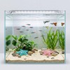 Fruobeyla Starfish Decor for Aquarium, 2-Pack Pink & Blue Fish