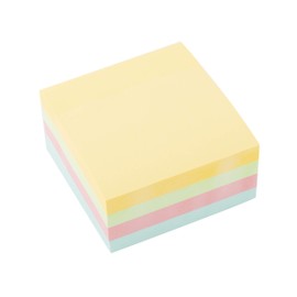 D.RECT | Notepad Sticker | Compact Sticker Notepad | 76x76mm 400 Sheets | to Stick On The Fridge, The Wall | Super Sticky Notes | Pastel