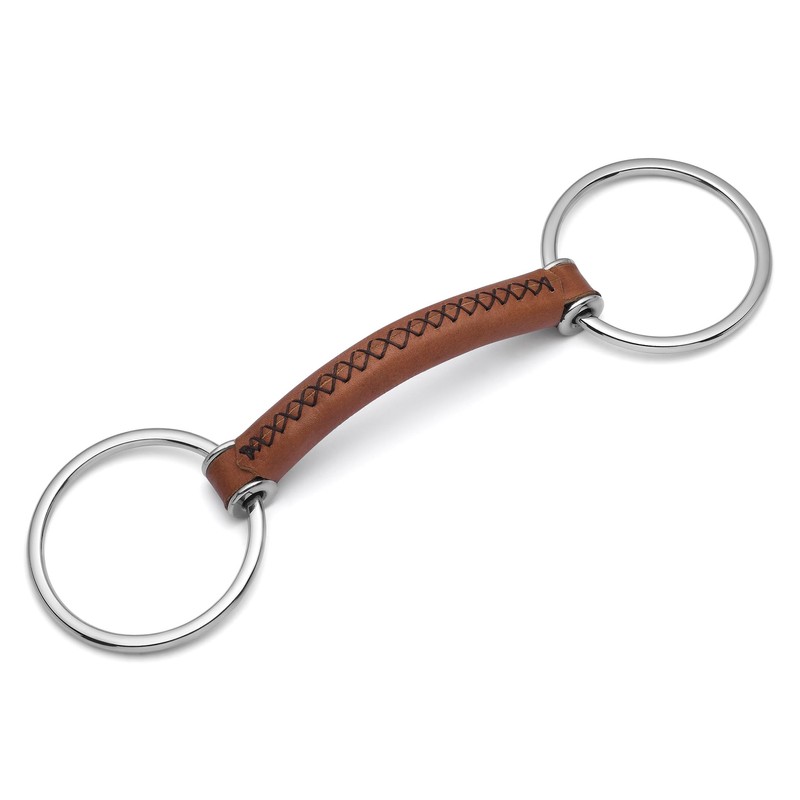Cavalon Loose Ring Soft Leather Snaffle Bit (5")