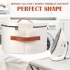 Suzile 4 Pack Large Round Foldable Hat Box for Women