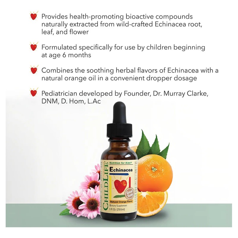 Childlife Echinacea Suplemento Alimenticio Para Niños Sabor Naranja